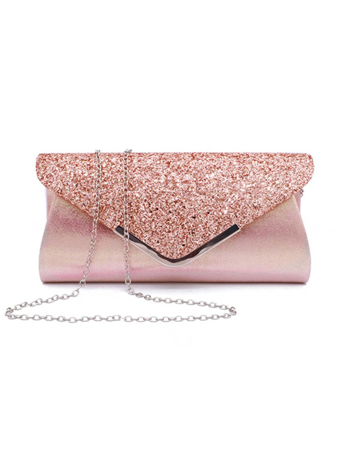 Retro Sequined Leather Evening Clutch - Image 2