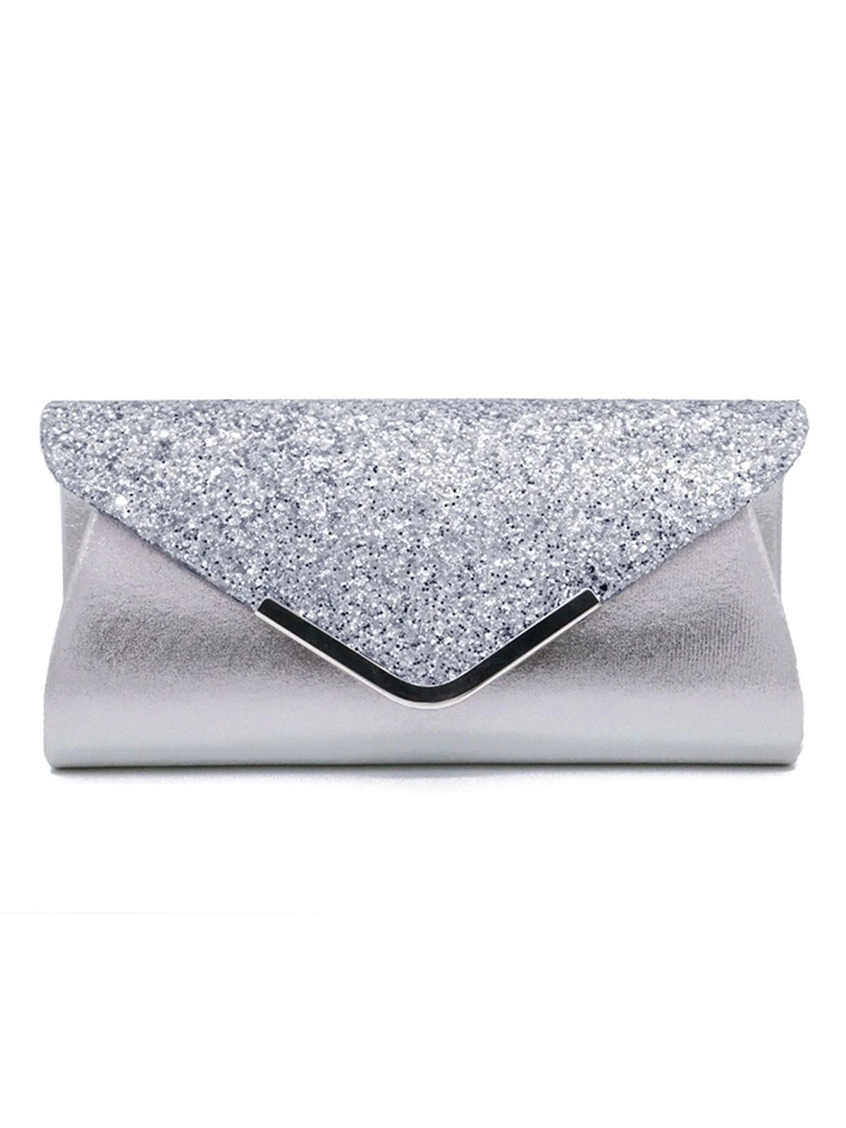 Retro Sequined Leather Evening Clutch - Image 6