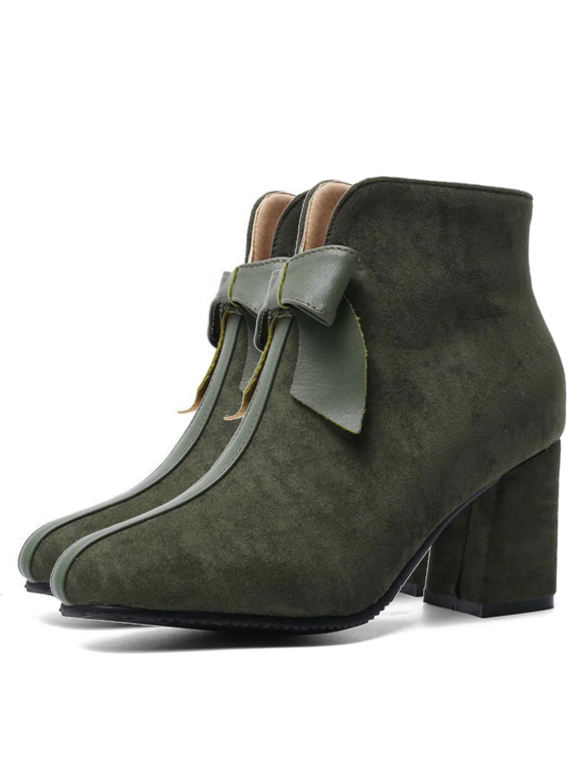 Retro Short Plush Solid Warm Boots - Image 2