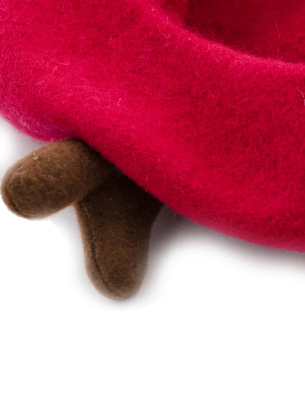 Retro Solid Antlers Wool Berets - Image 6