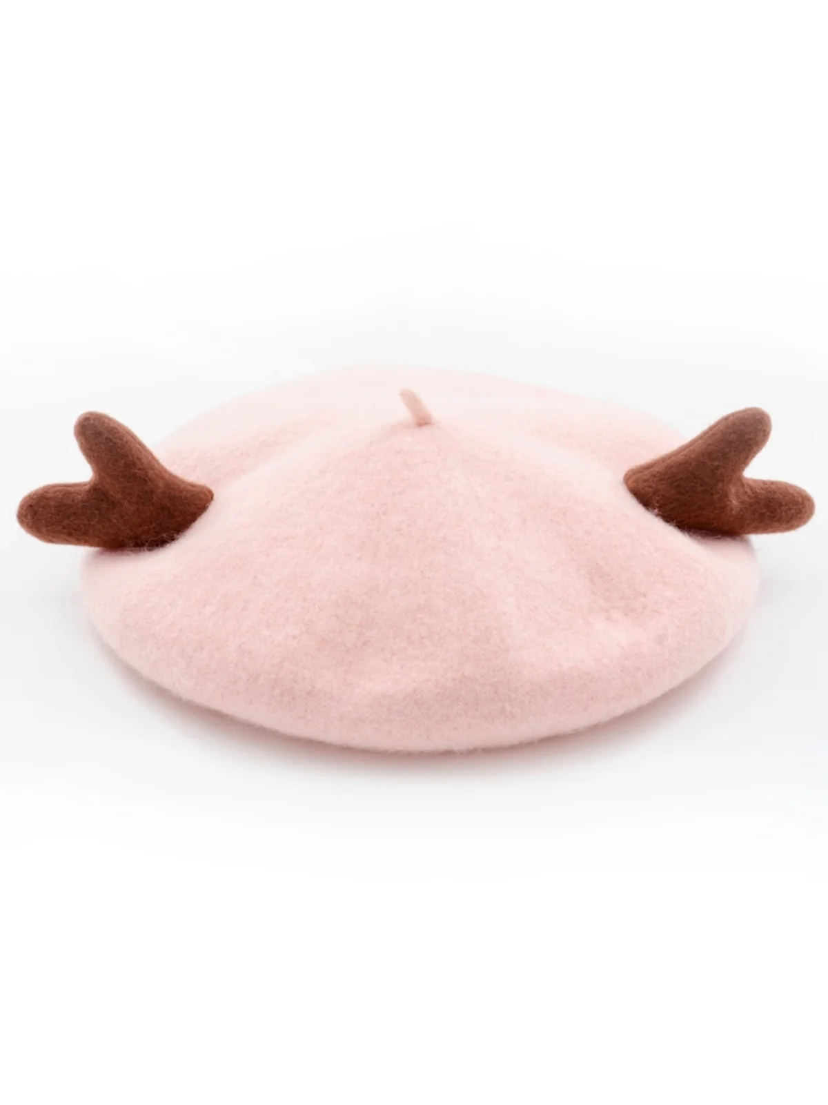 Retro Solid Antlers Wool Berets - Image 2