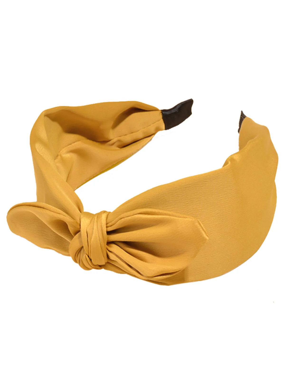 Retro Solid Knotted Bowknot Headband - Image 2