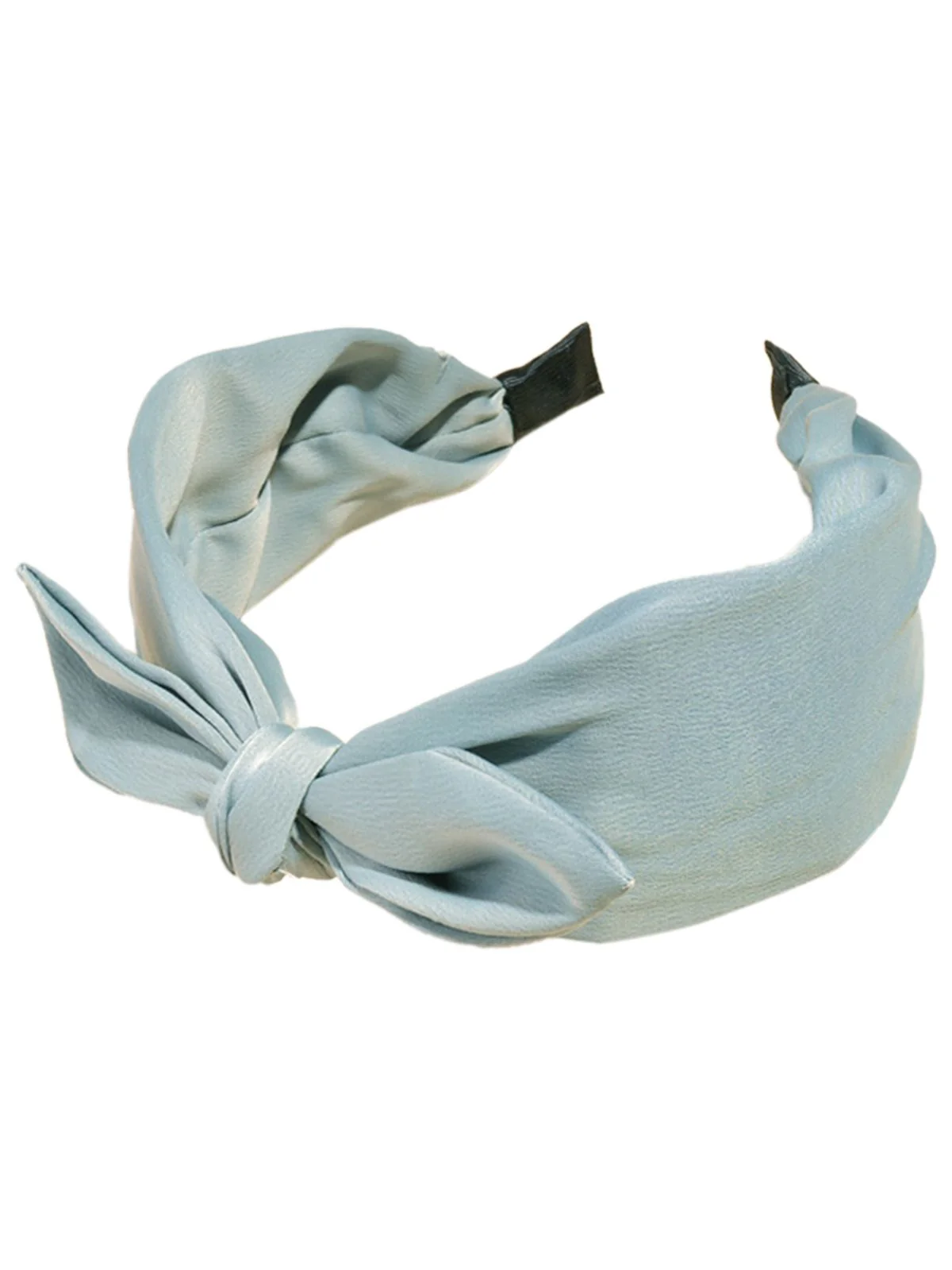 Retro Solid Knotted Bowknot Headband - Image 3