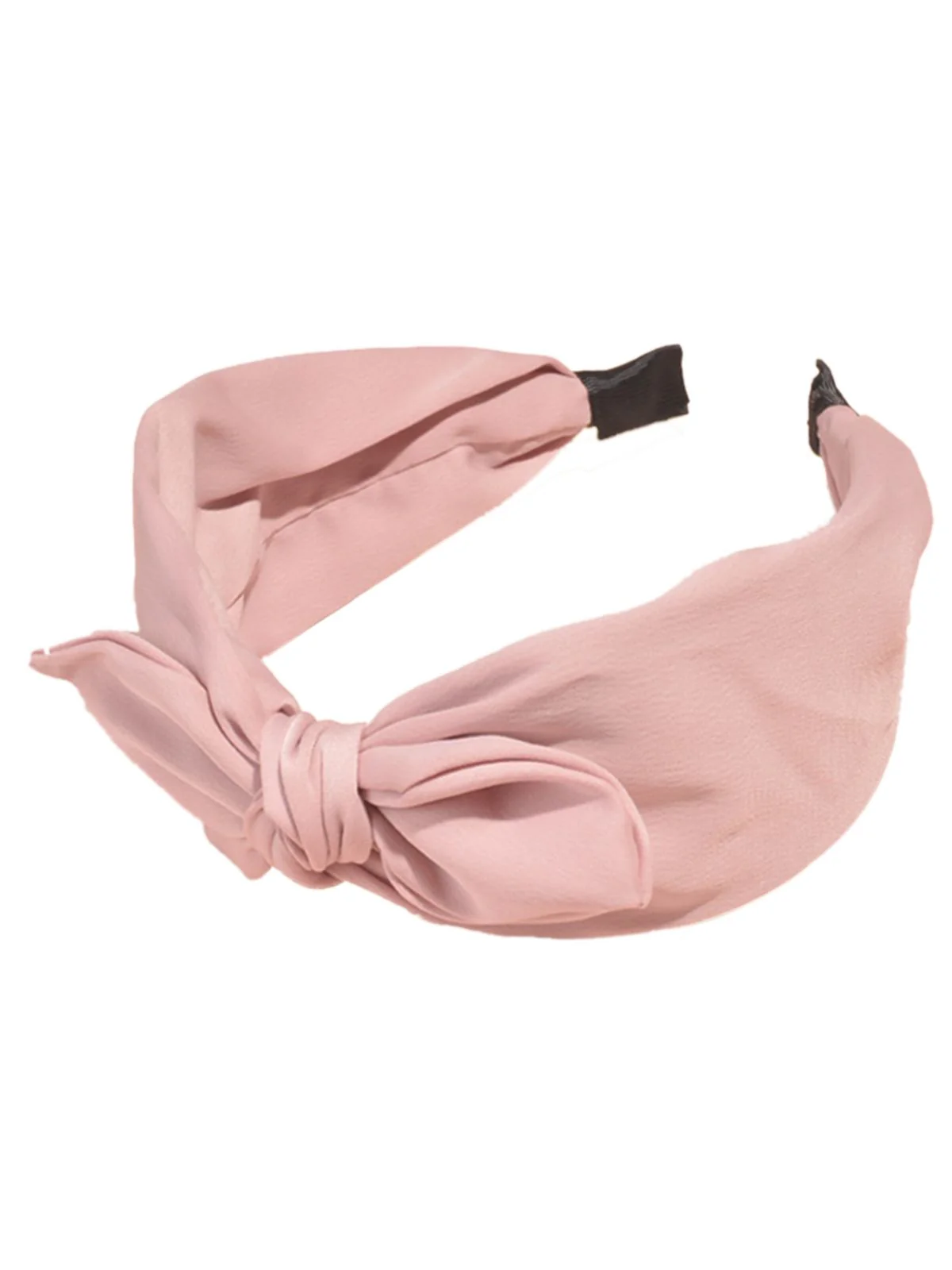 Retro Solid Knotted Bowknot Headband - Image 4