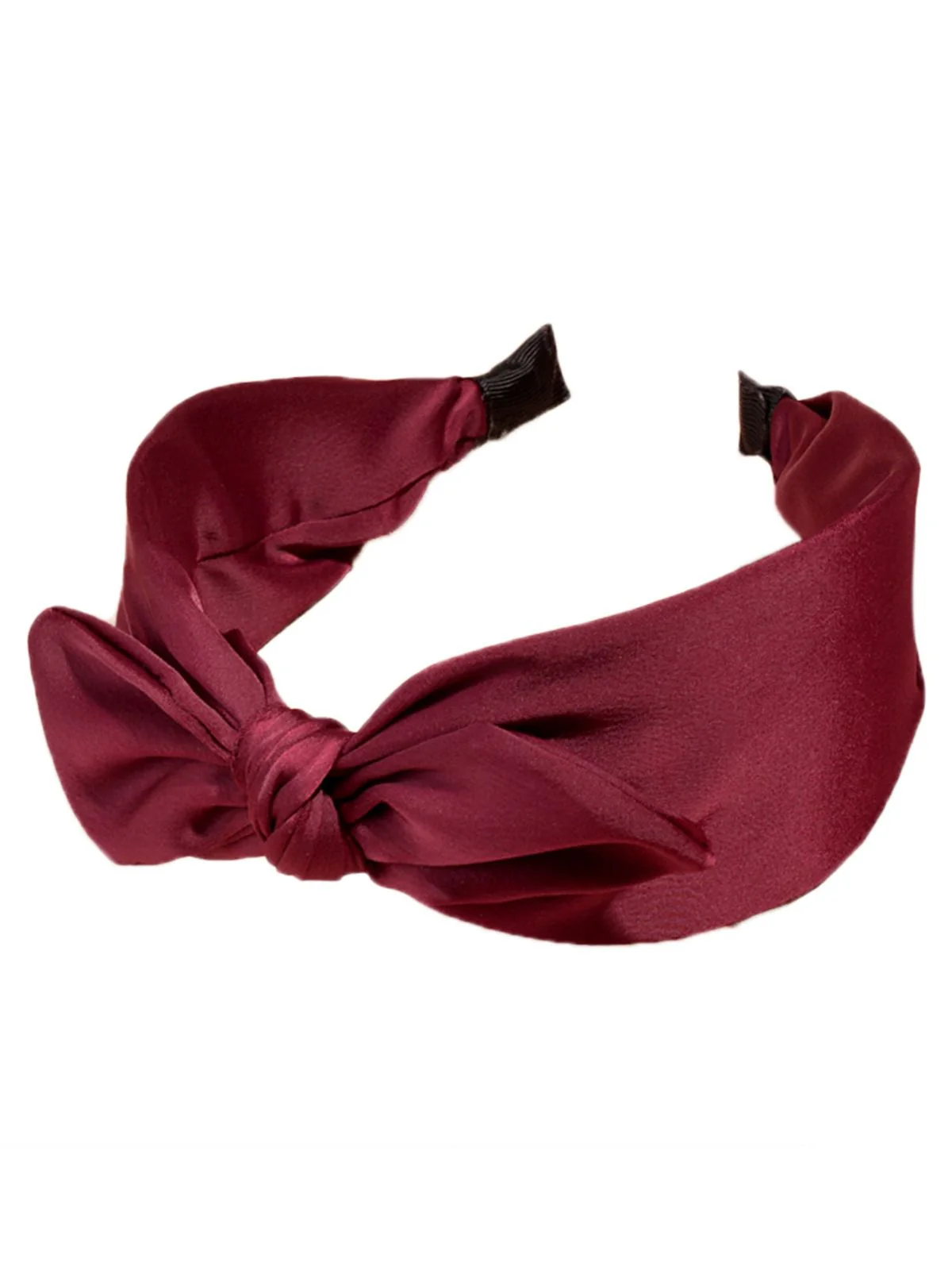 Retro Solid Knotted Bowknot Headband - Image 5