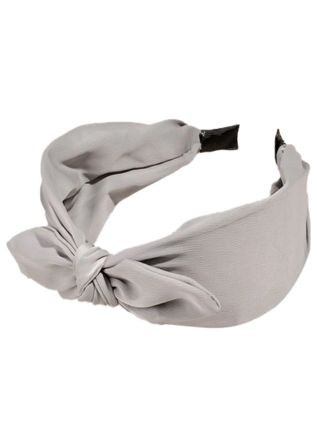 Retro Solid Knotted Bowknot Headband - Image 6