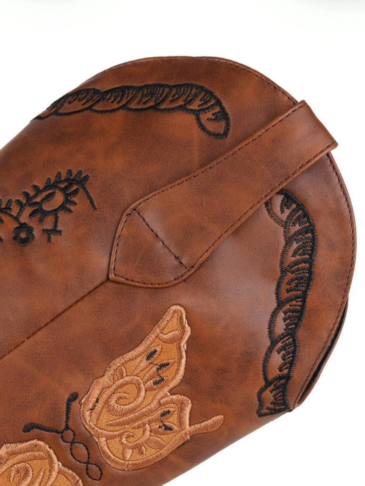 Retro Solid Leather Long Heel Boots - Image 6