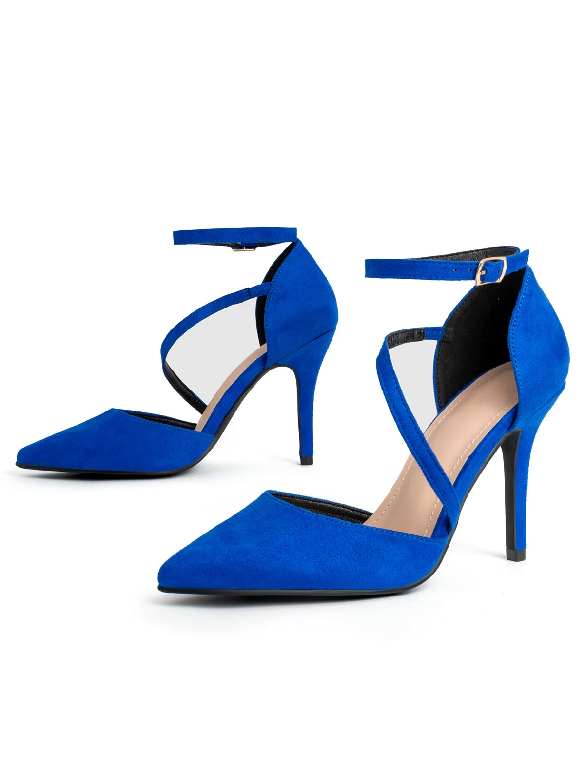 Retro Solid Pointed Stiletto High Heels - Image 4