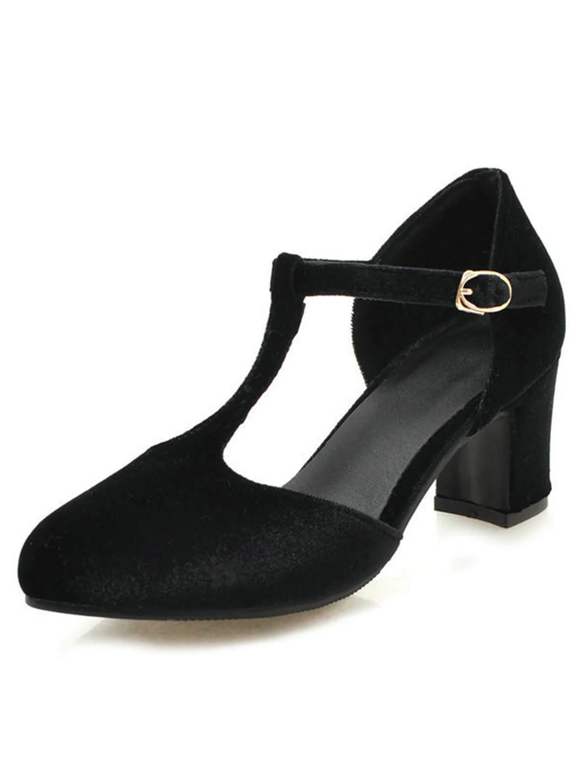 Retro T-Strap Mary Jane High Heel Shoes - Image 12