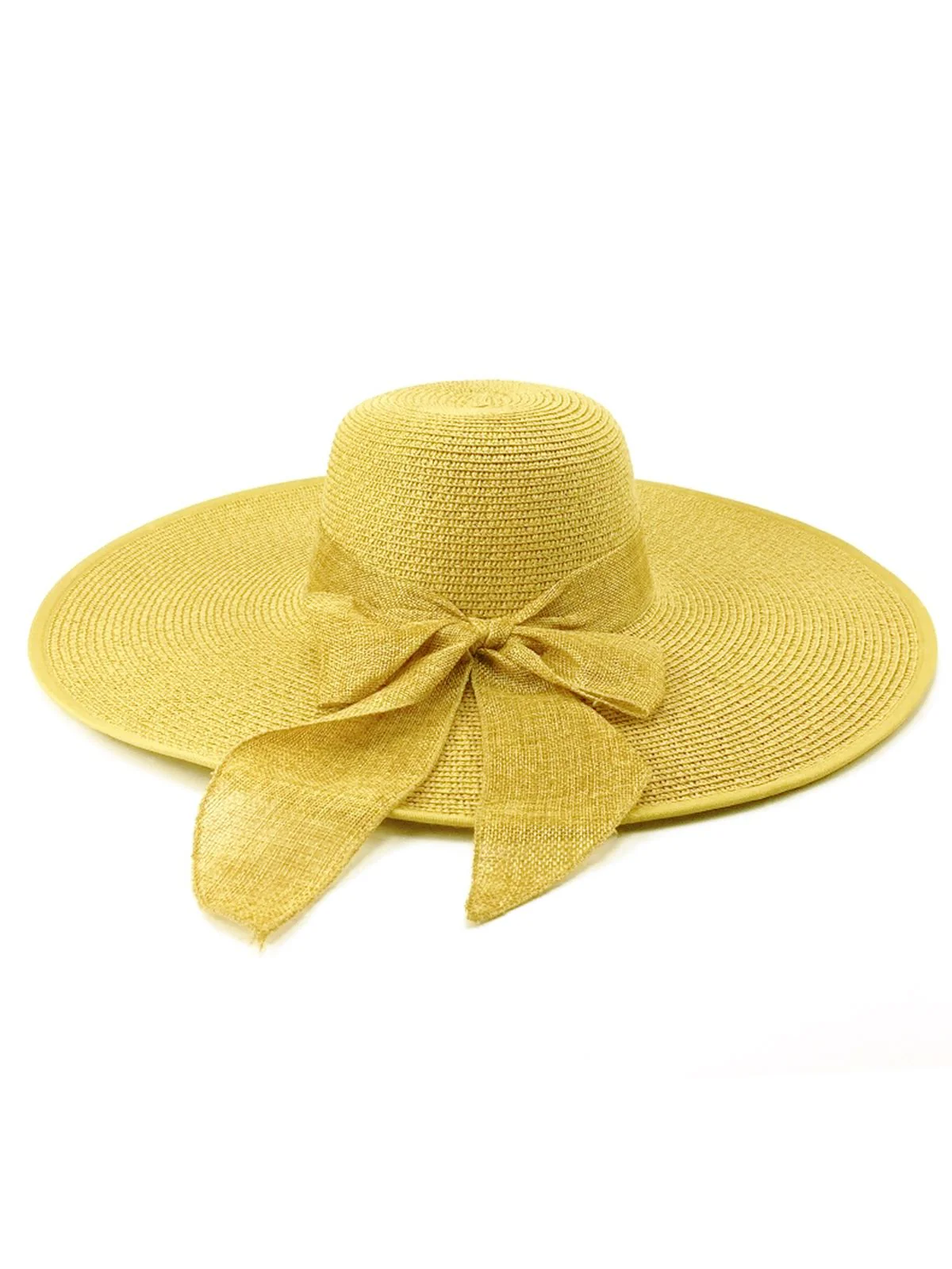 Ribbon Wide Brim Raffia Sun Hat - Image 10