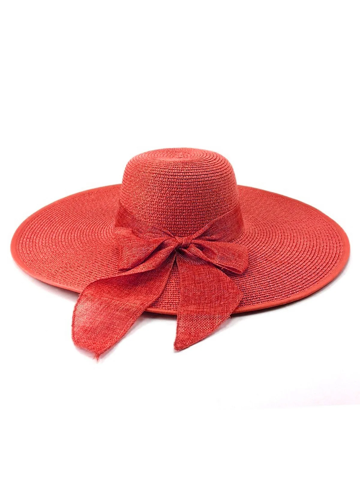 Ribbon Wide Brim Raffia Sun Hat - Image 6