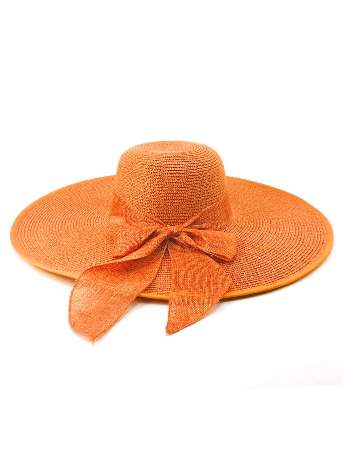 Ribbon Wide Brim Raffia Sun Hat - Image 6