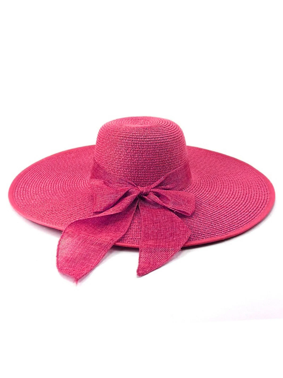 Ribbon Wide Brim Raffia Sun Hat - Image 8