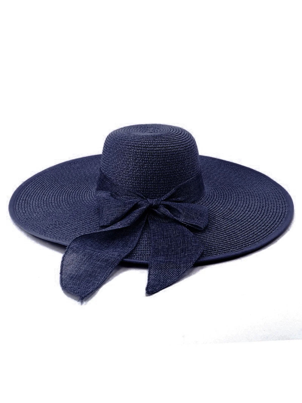 Ribbon Wide Brim Raffia Sun Hat - Image 4