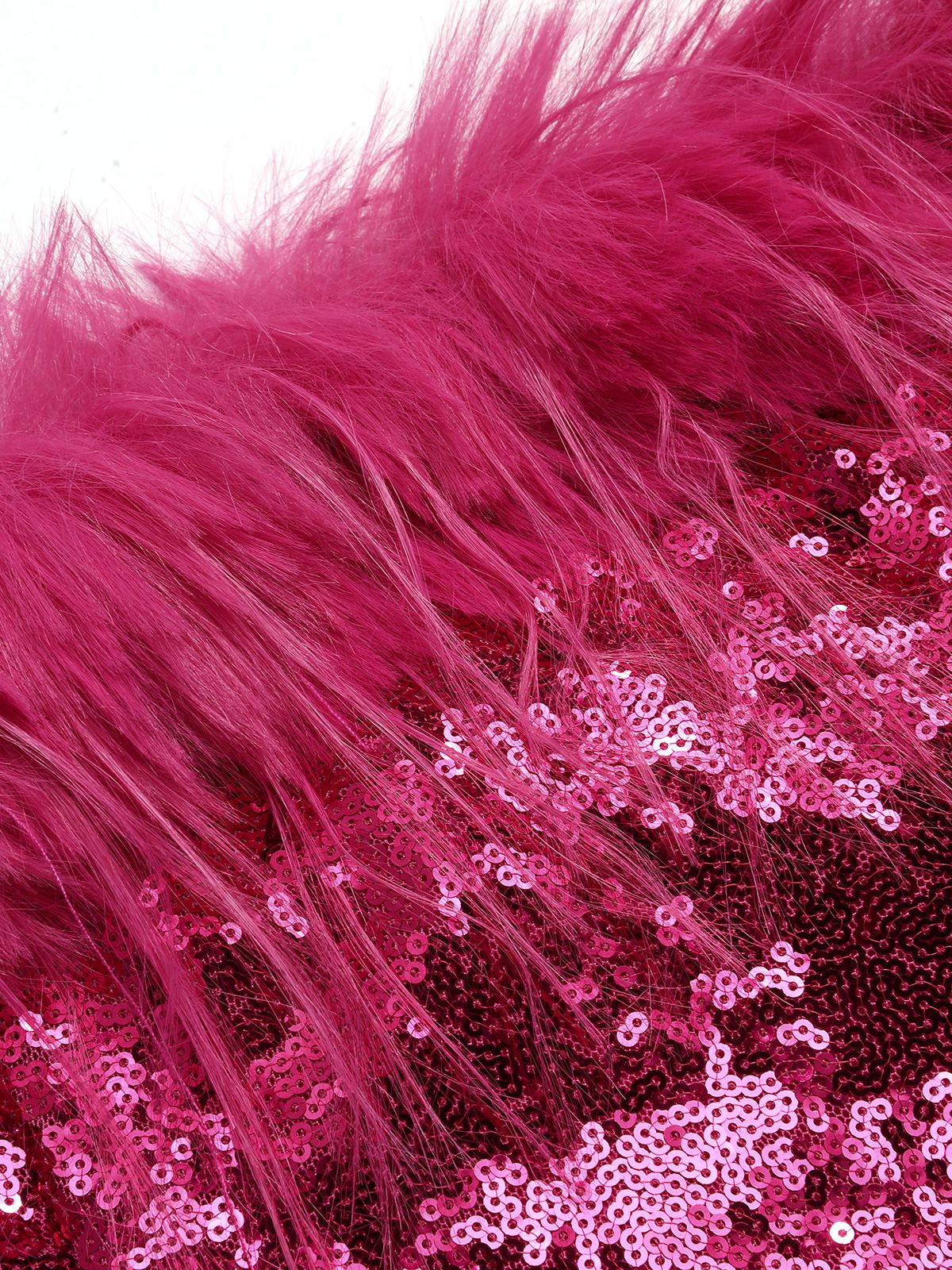Rose Red 1970s Strapless Sequined Dress - Image 5