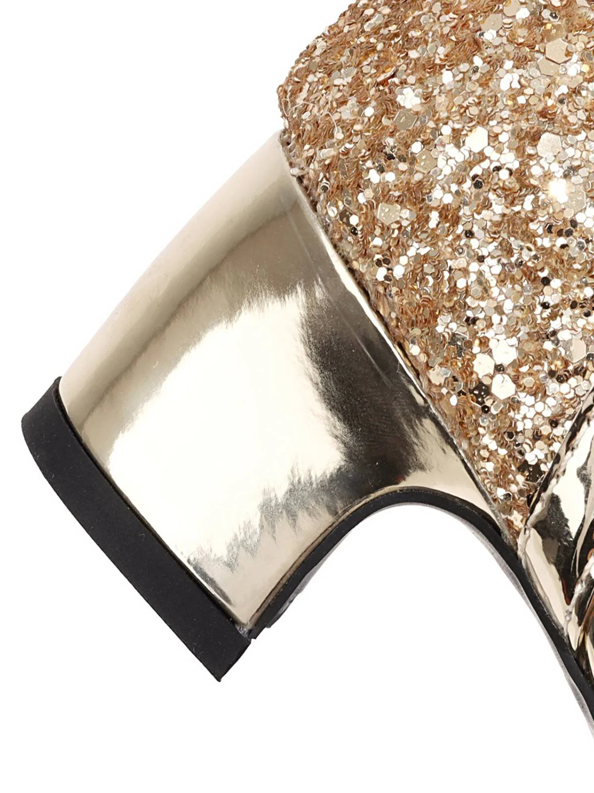 Shiny Buckle Heels Mary Jane Shoes - Image 5