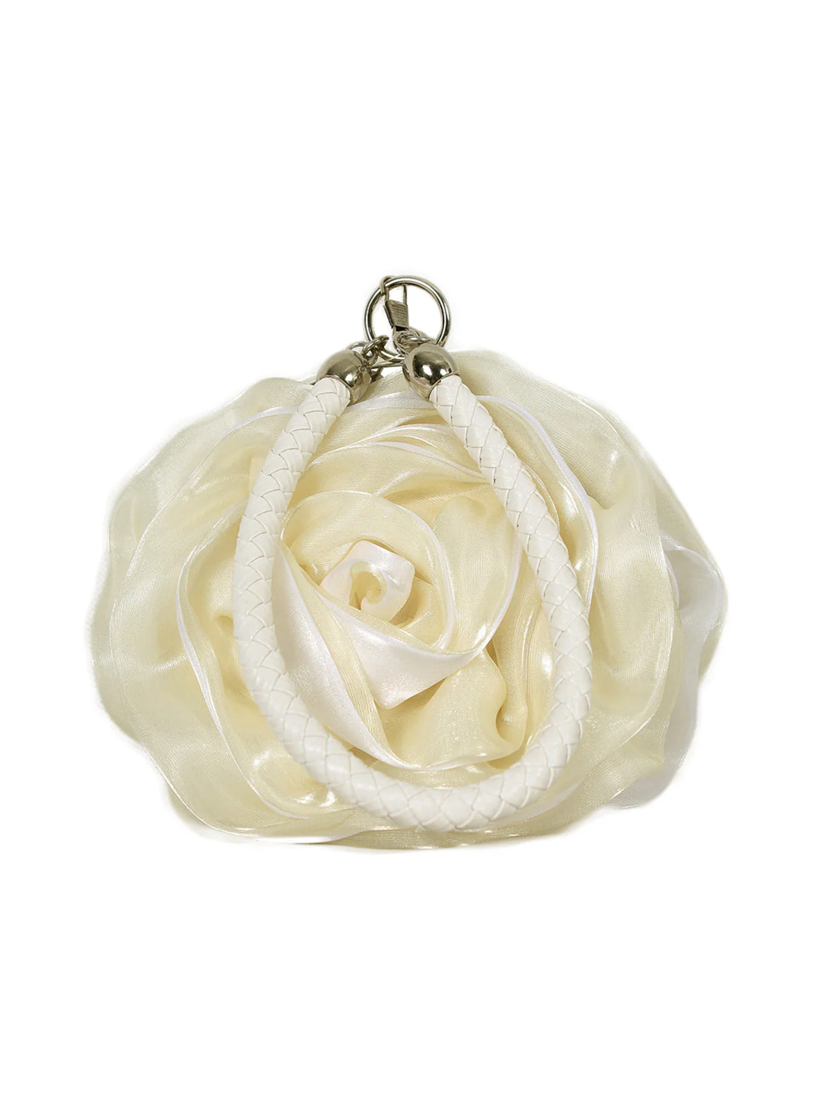 Silk 3D Flower Vintage Handbag - Image 5