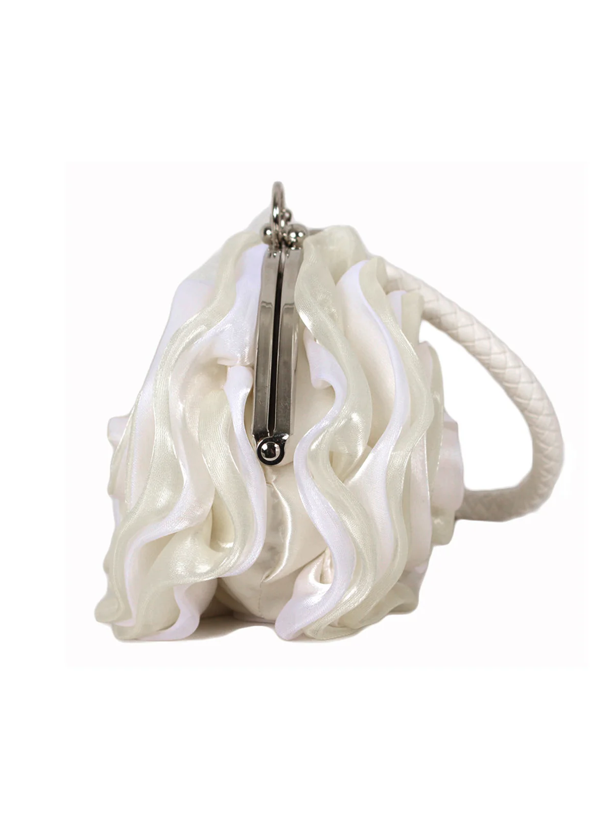 Silk 3D Flower Vintage Handbag - Image 6
