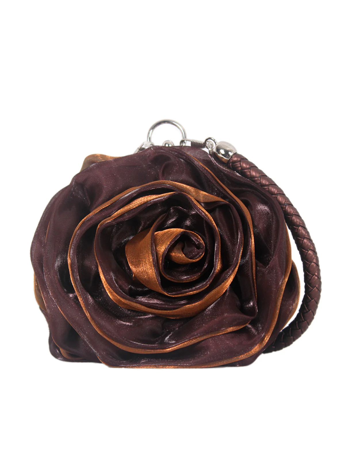 Silk 3D Flower Vintage Handbag - Image 8
