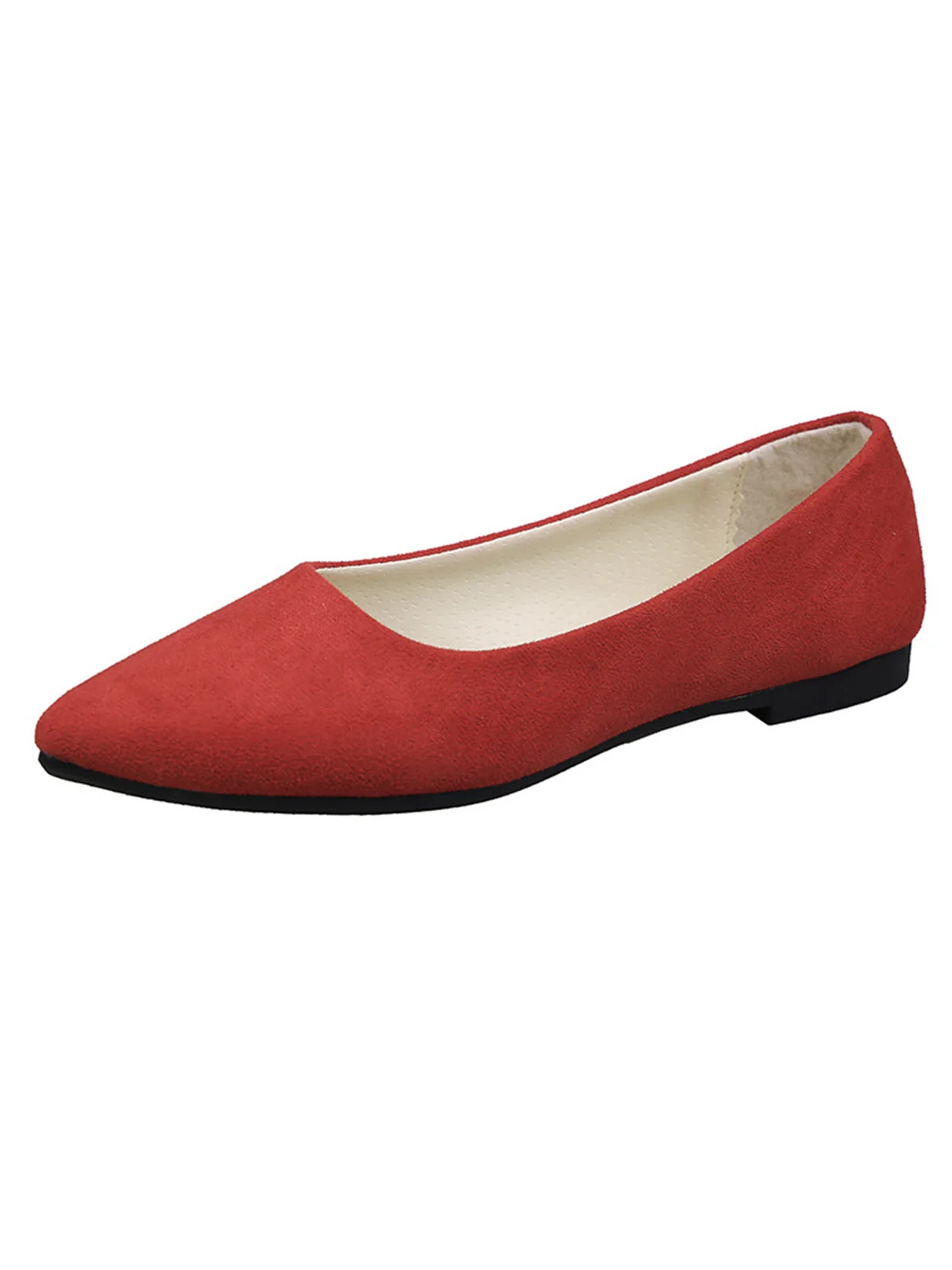 Slip-On Loafers Pointed Toe Shallow Flat Shoes - Image 2