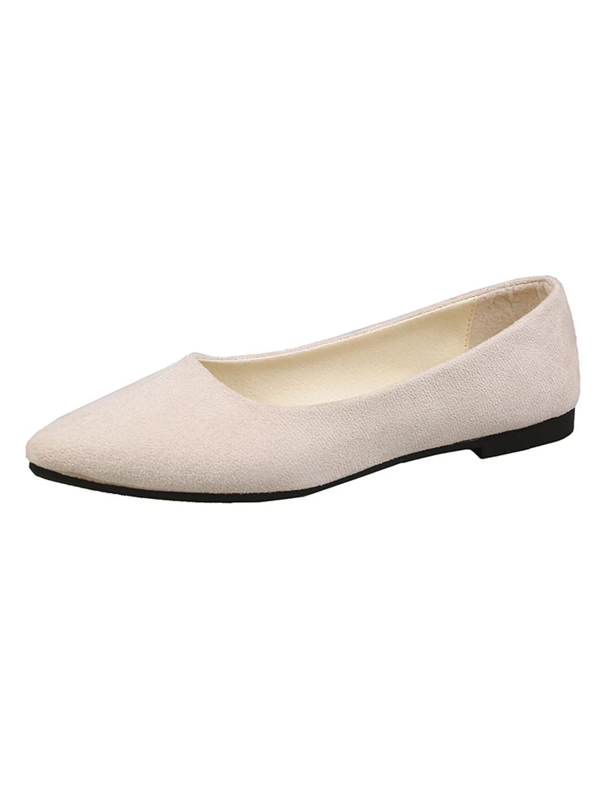 Slip-On Loafers Pointed Toe Shallow Flat Shoes - Image 4