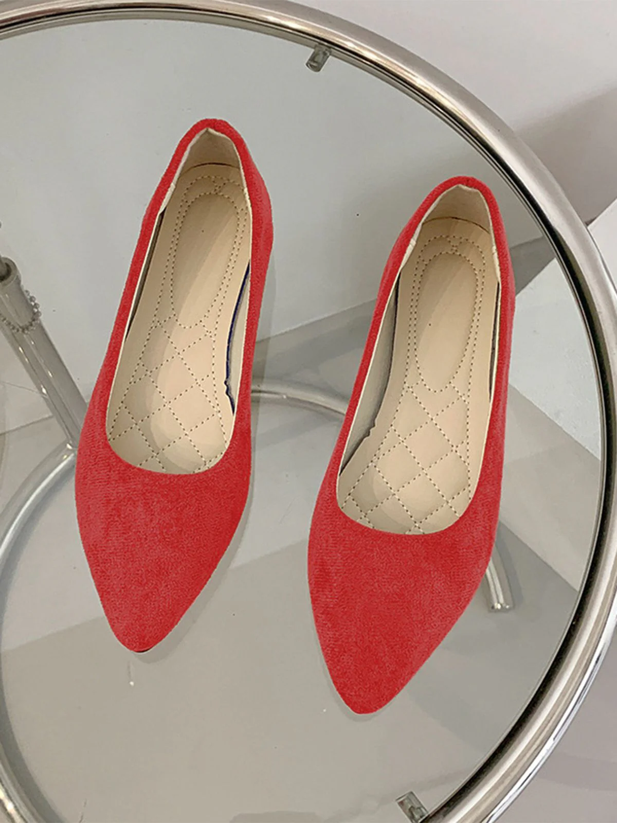 Slip-On Loafers Pointed Toe Shallow Flat Shoes - Image 7