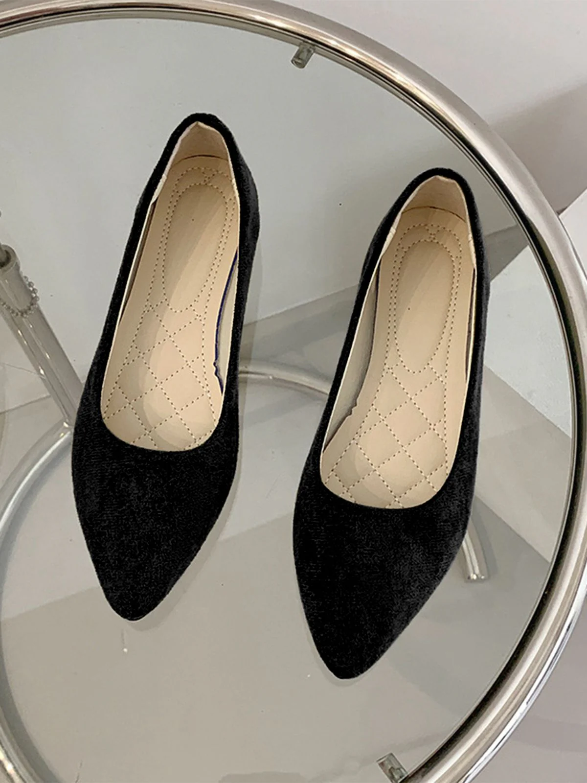 Slip-On Loafers Pointed Toe Shallow Flat Shoes - Image 8