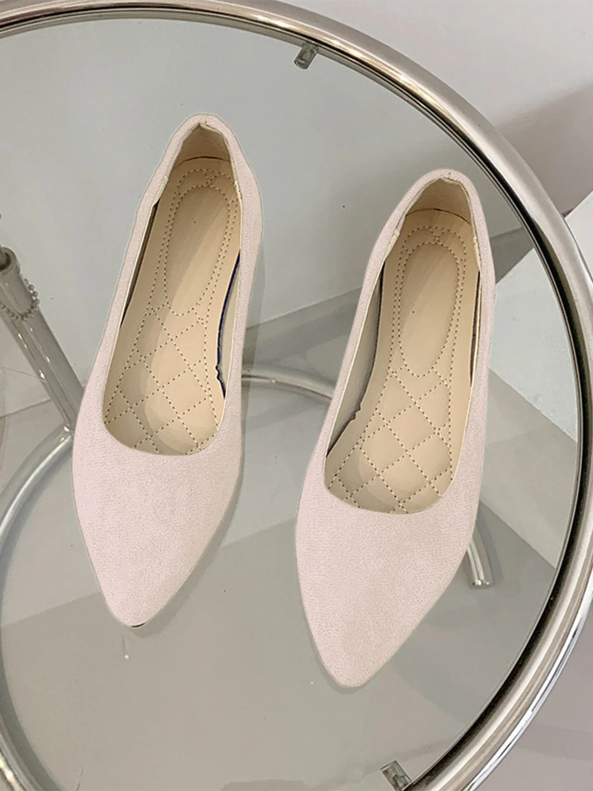 Slip-On Loafers Pointed Toe Shallow Flat Shoes - Image 9