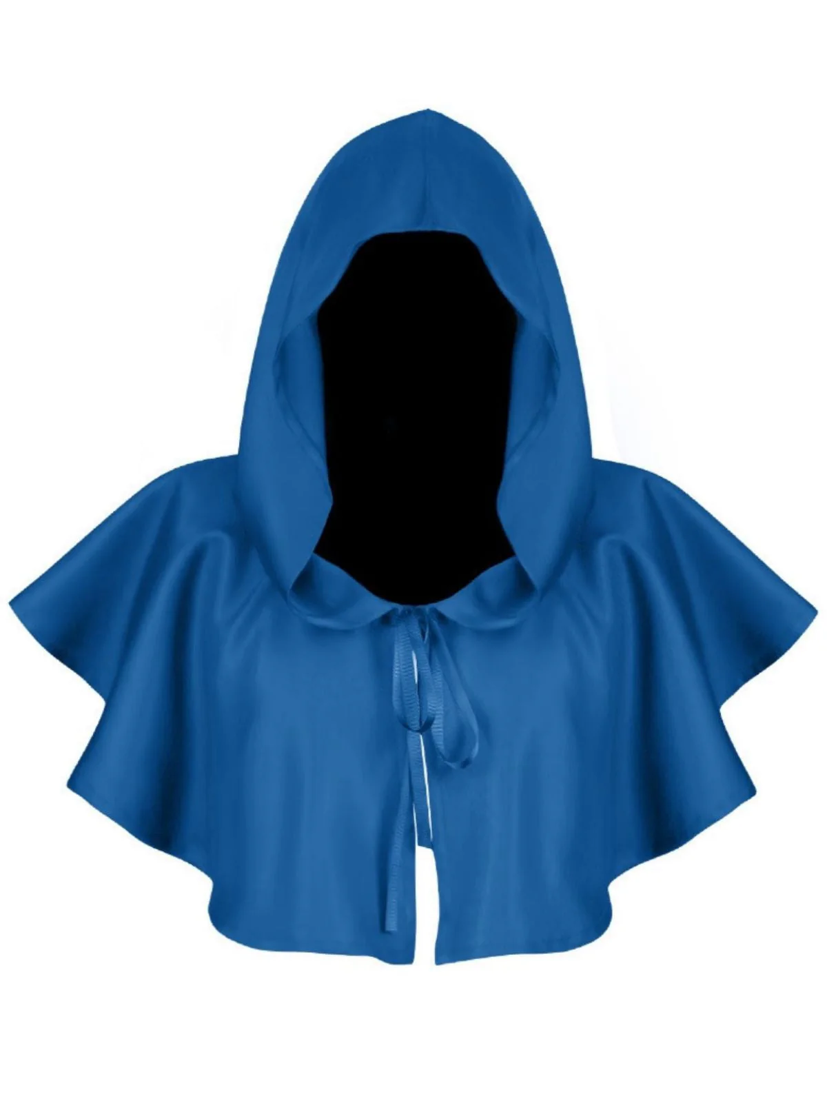Vintage Solid Halloween Hooded Grim Reaper Cloak - Image 7
