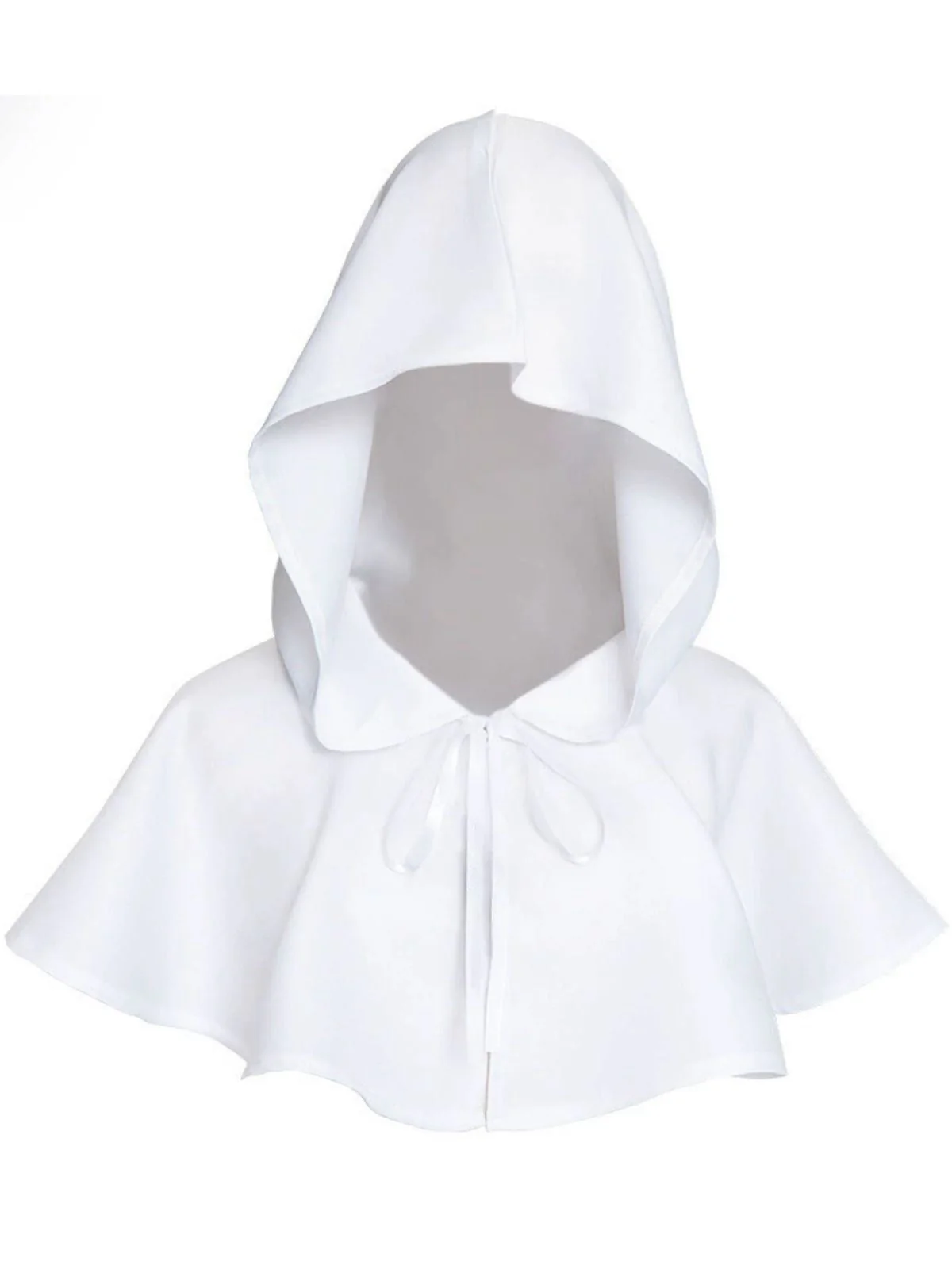 Vintage Solid Halloween Hooded Grim Reaper Cloak - Image 8