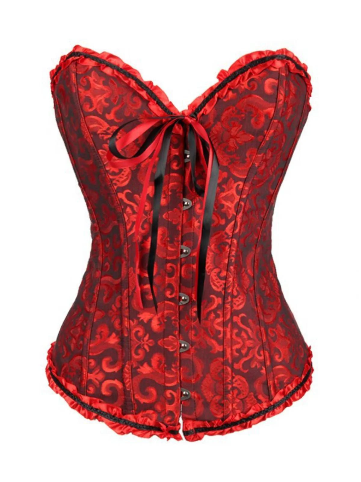Steampunk Gothic Lace Overbust Corset - Image 9