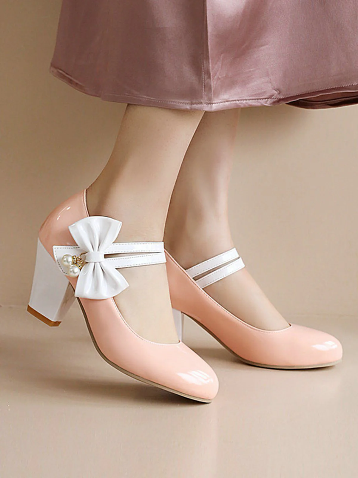 Straps Bowknot High Heels Shoes - Image 13