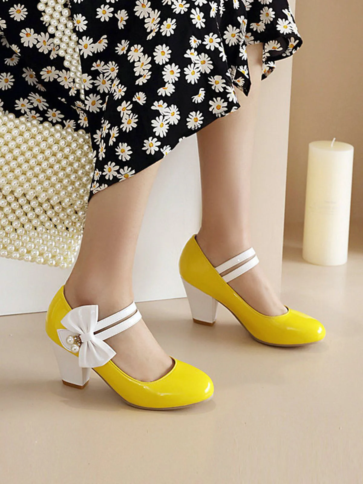 Straps Bowknot High Heels Shoes - Image 21