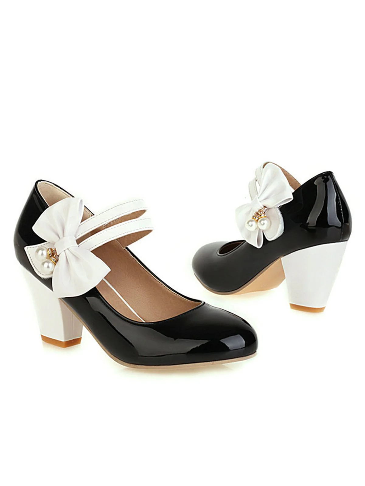 Straps Bowknot High Heels Shoes - Image 28