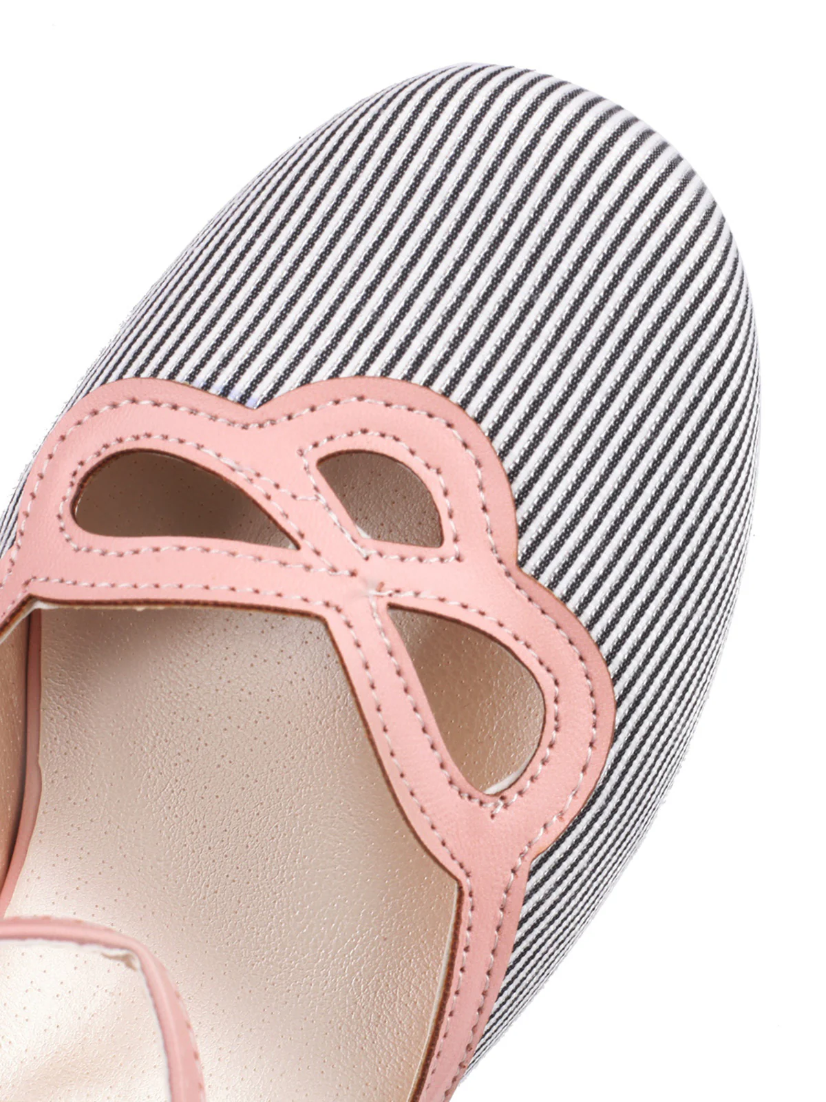 Stripe & Polka Dots Buckled High Heel Shoes - Image 5