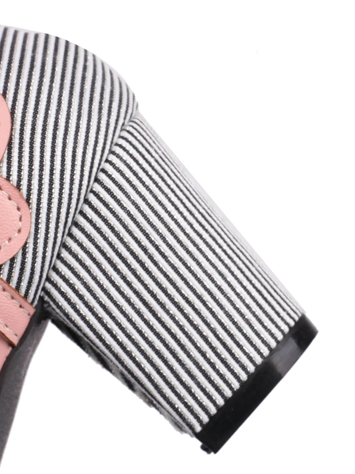 Stripe & Polka Dots Buckled High Heel Shoes - Image 7