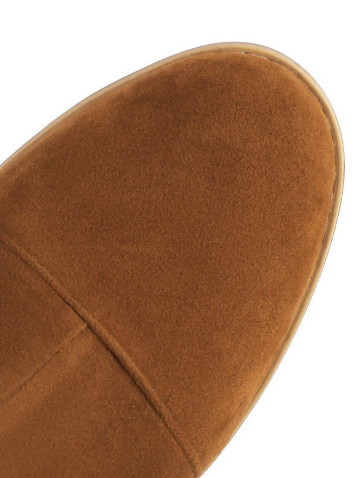 Suede Knee Lace-Up Block Heel Boots - Image 5