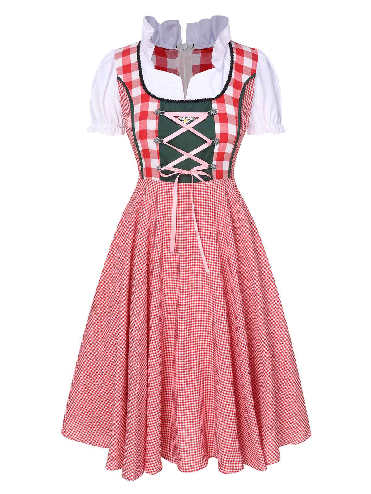 Traditional Oktoberfest Bavarian Carnival Dirndl Dress - Image 7