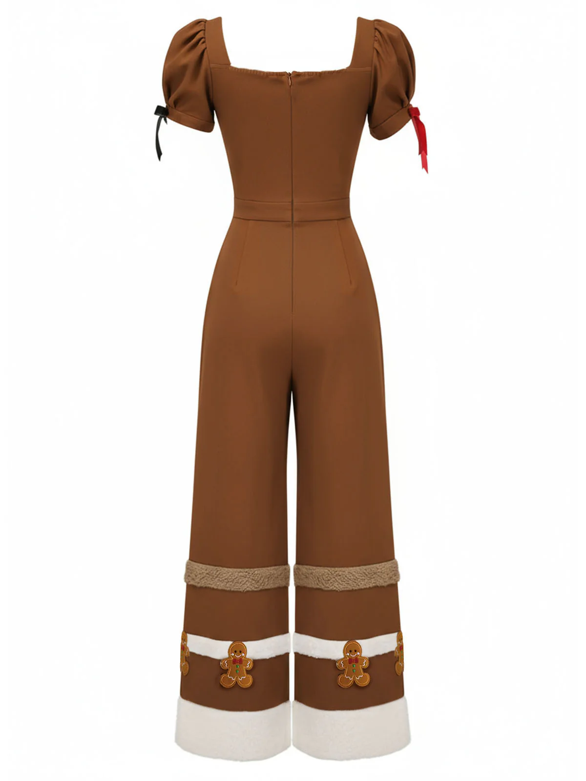 Turmeric 1950s Gingerbread Raw Hem jumpsuit - Image 2