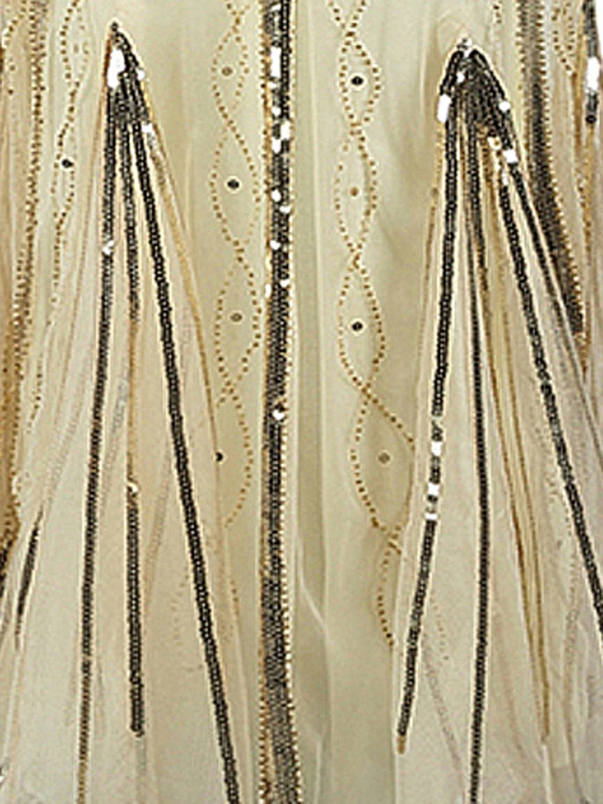 [US Warehouse] 1920s Cap Sleeve Sequined Embellished Dress - Image 5