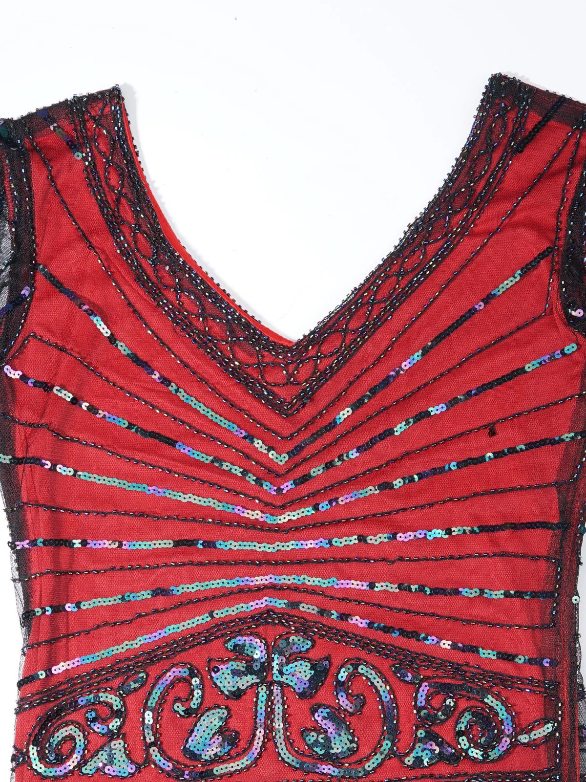 [US Warehouse] 1920s Fringed Flapper Gatsby Dress - Image 4