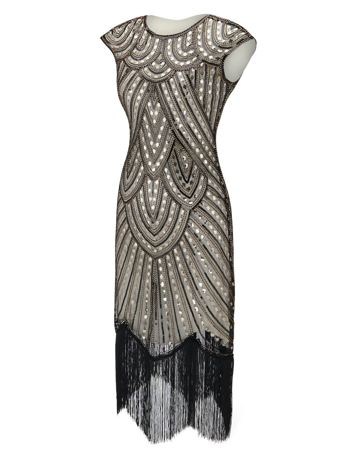 [US Warehouse] 1920s Fringed Flapper Gatsby Dress - Image 6