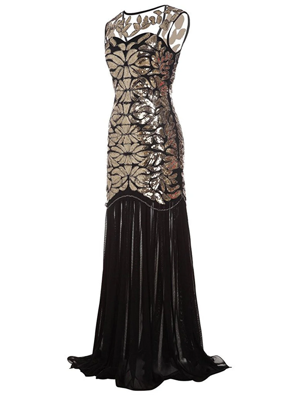 [US Warehouse] 1920s Sequin Gatsby Maxi Dresses - Image 2