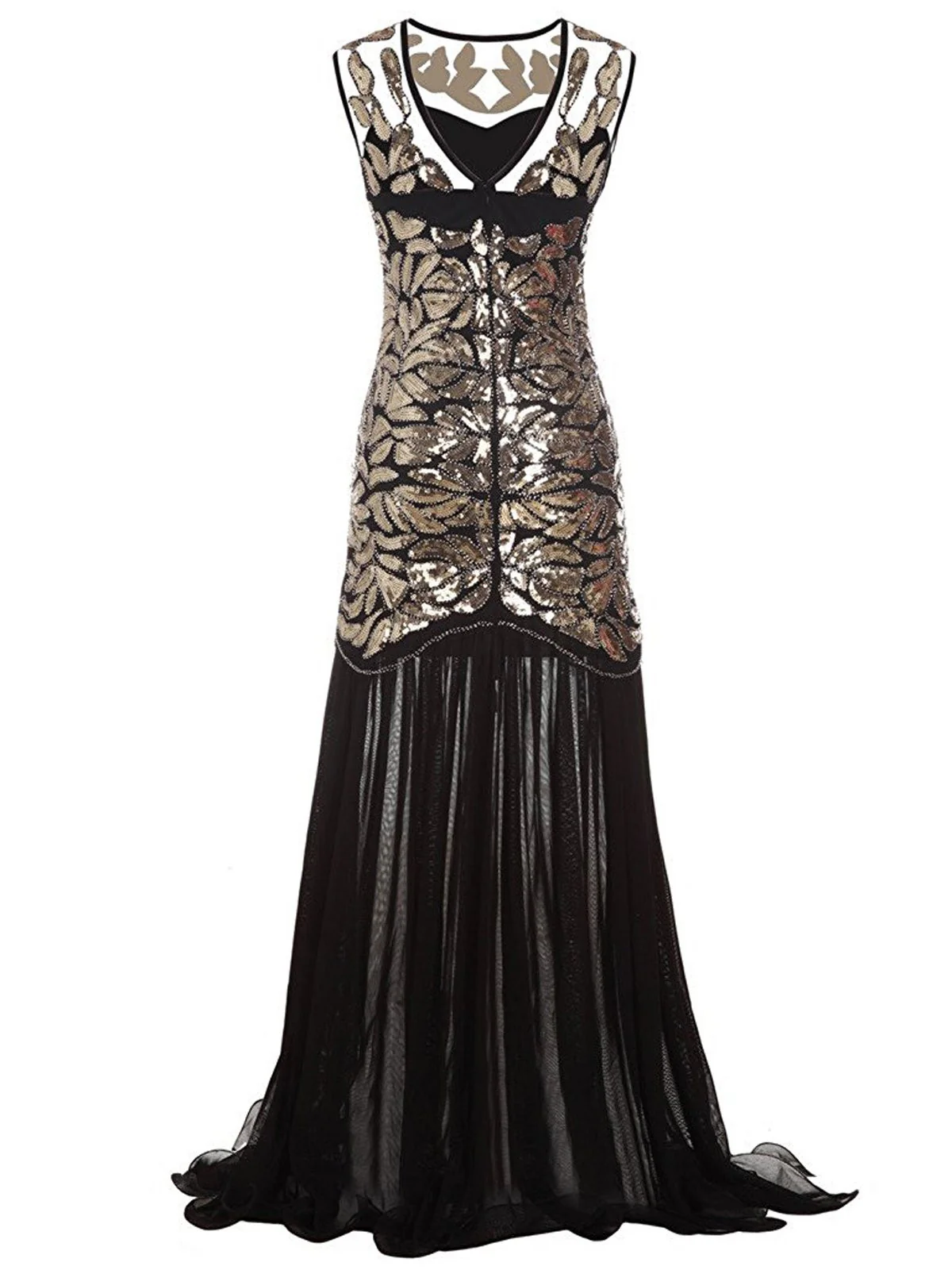 [US Warehouse] 1920s Sequin Gatsby Maxi Dresses - Image 3