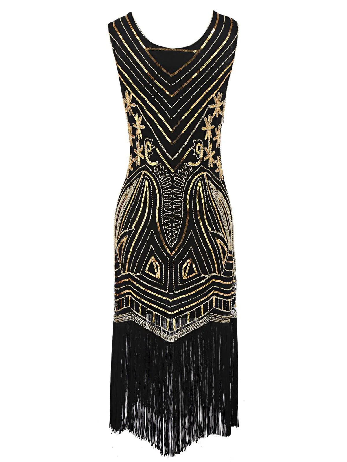 [US Warehouse] 1920s Sequined Fringe Flapper Dress - Image 3