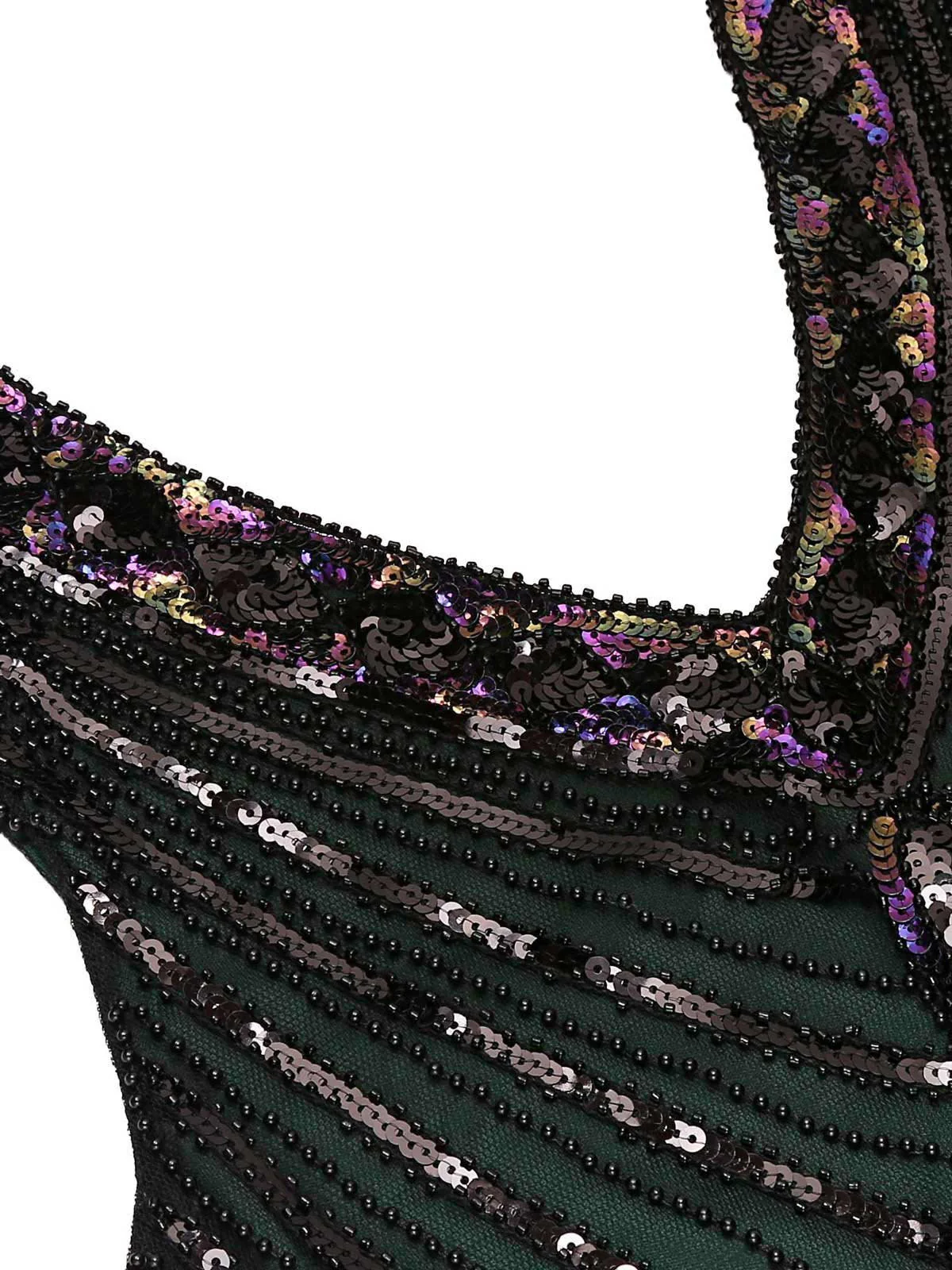 [US Warehouse] Dark Green 1920s Sequined Flapper Dress - Image 8