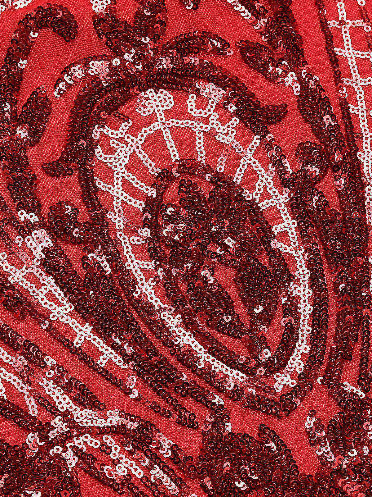 [US Warehouse] Red 1920s Sequined Keyhole Dress - Image 7