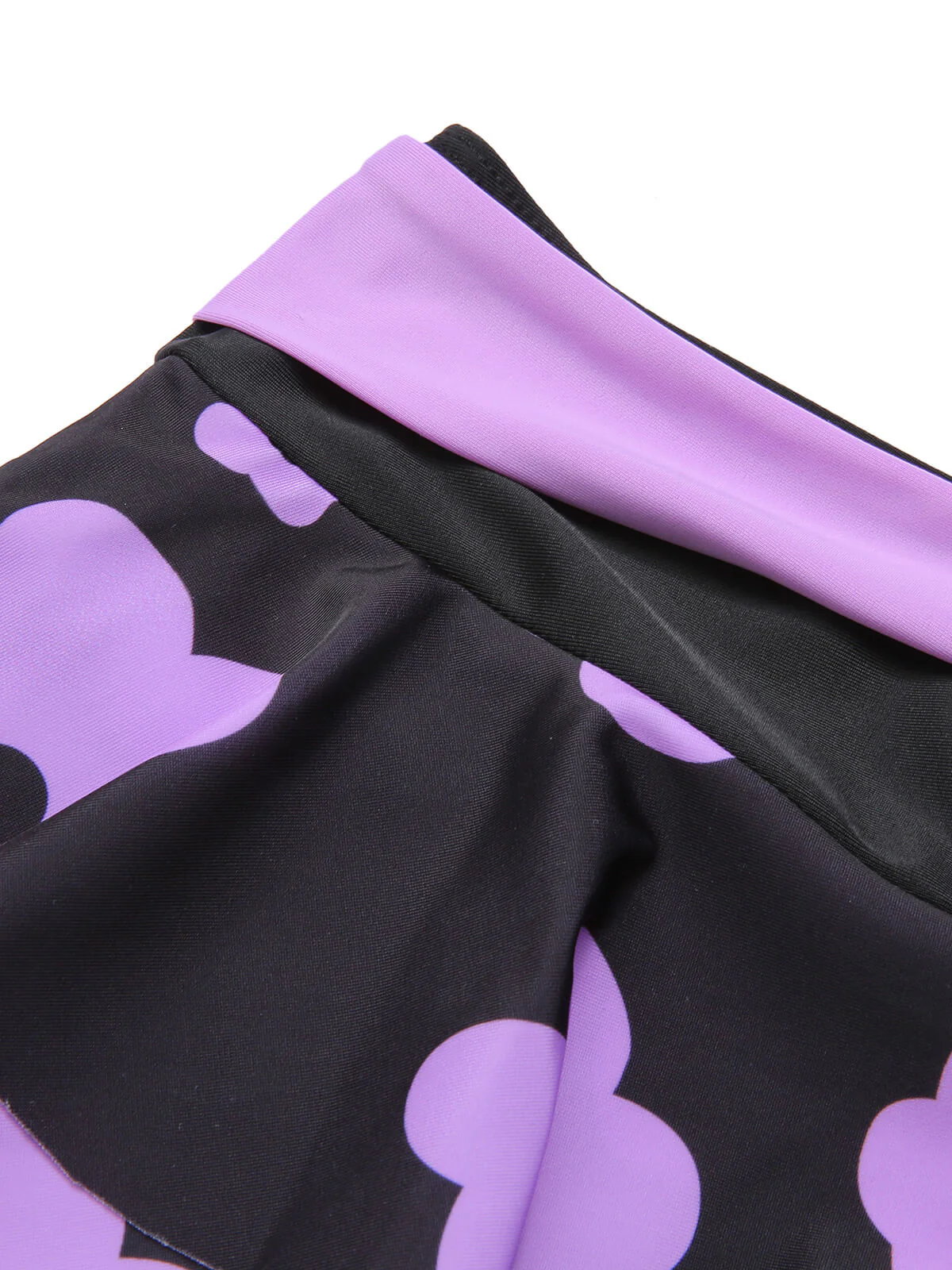 1970s Color Block Floral Halter Swimsuit - Image 4