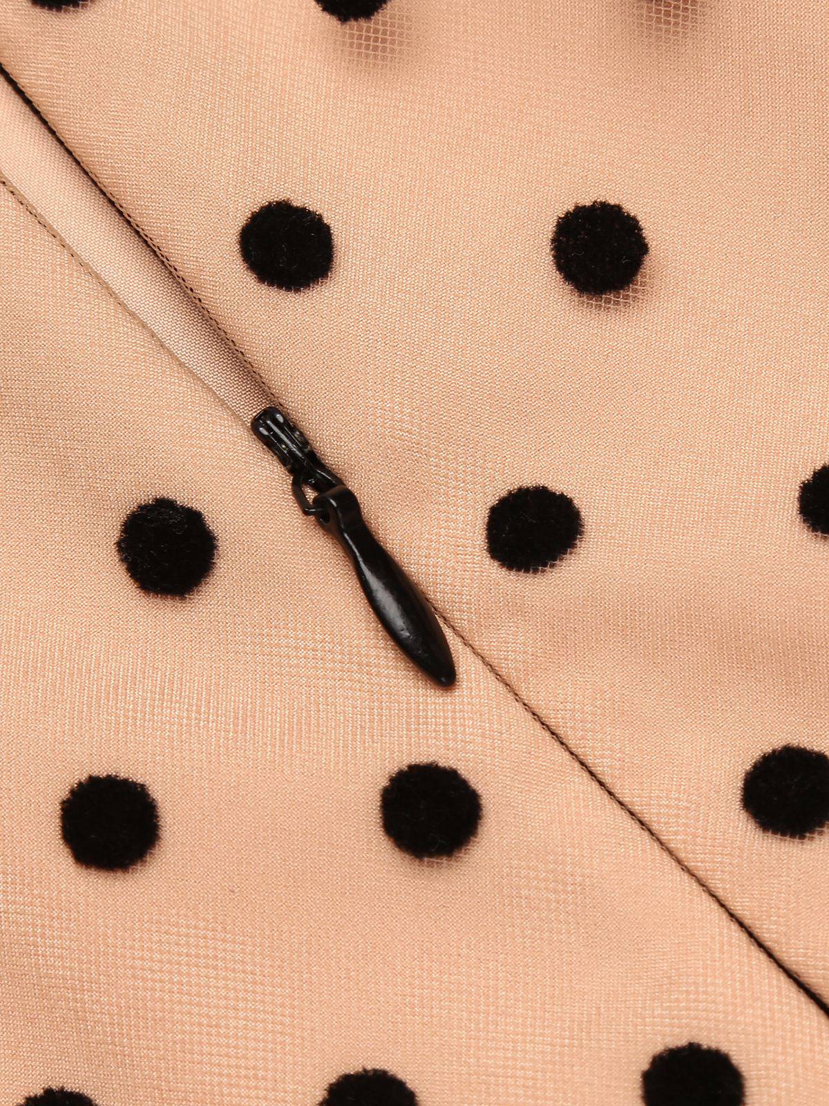 [Pre-Sale] Black 1930s Polka Dot Patchwork Belt Jumpsuit - Image 8