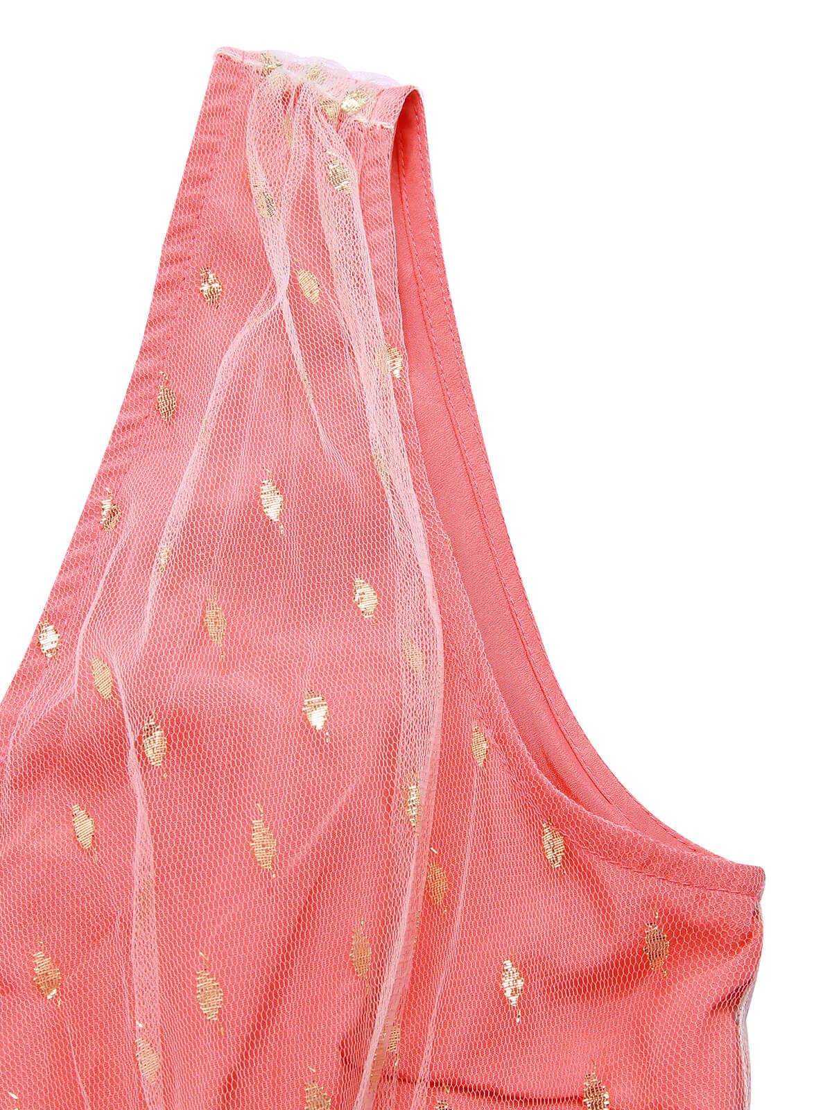 [US Warehouse] Coral Pink 1950s V-Neck Sequin Dress - Image 7
